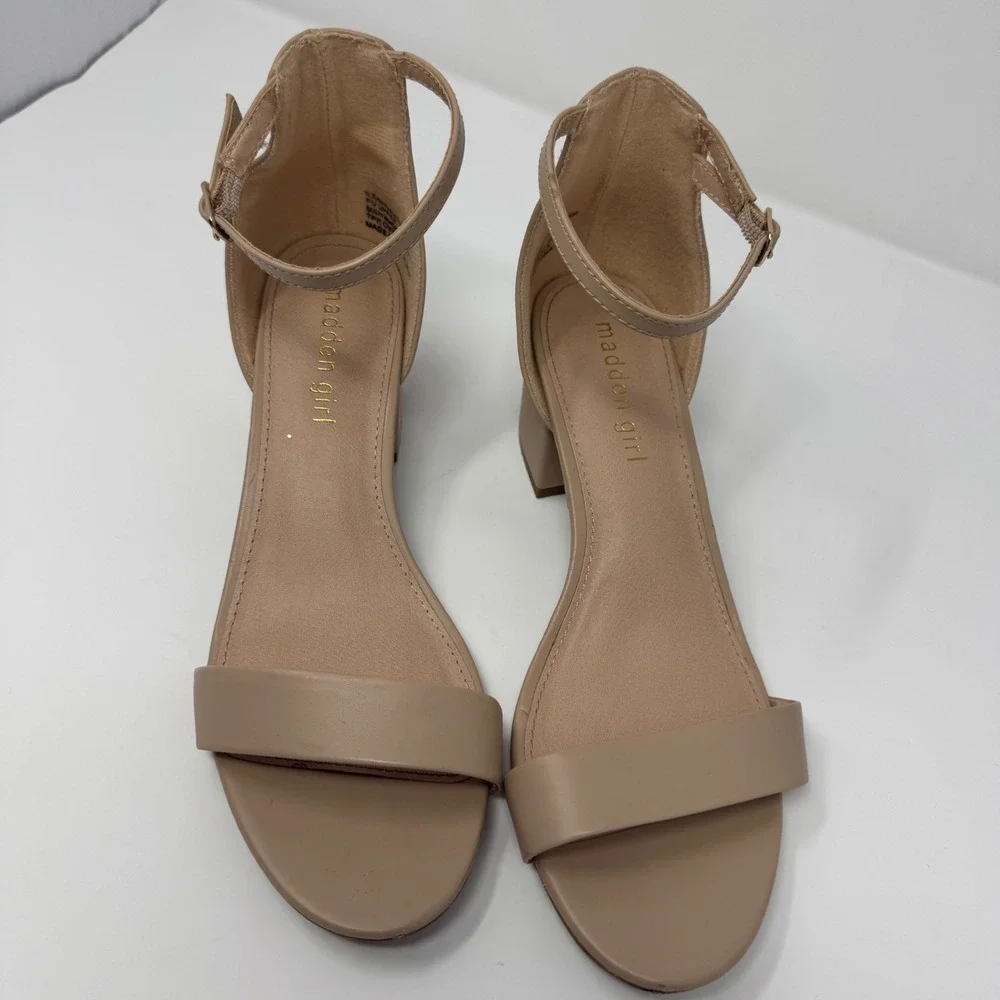 Nude Beige Mid Heel High Heel Casual Size 8 Madden Girl 2
